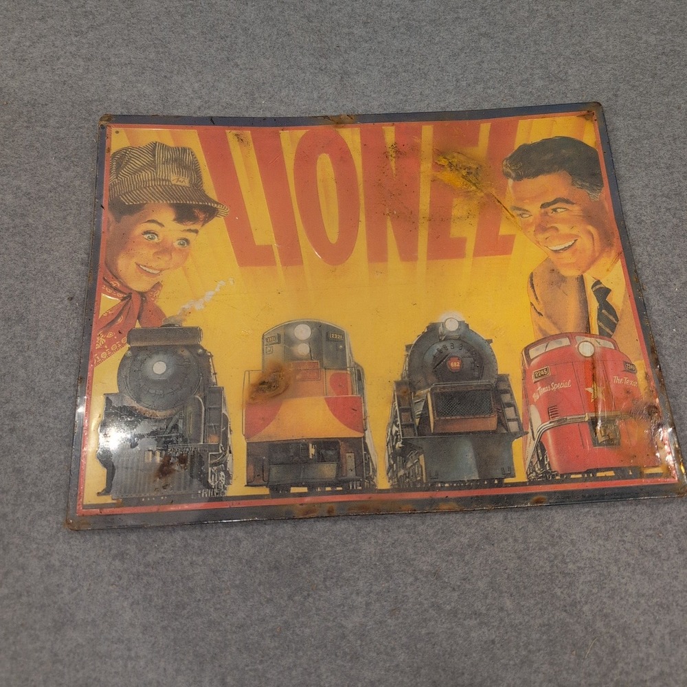Lionel Trains 1954 Catalog Cover Embossed Tin Sign Hallmark Great American Railw